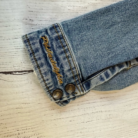 Vintage Hard Rock Cafe Philadelphia size XL women’s blue denim jacket - Picture 5 of 14